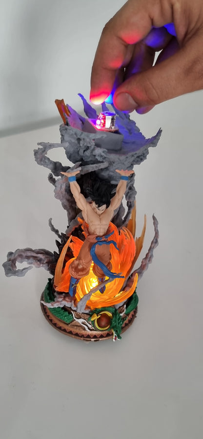 figura de acción, lámpara, Goku Genkidama, Dragon Ball Z, colección, anime, figura decorativa, juguete, energía Saiyan, artículos de colección.