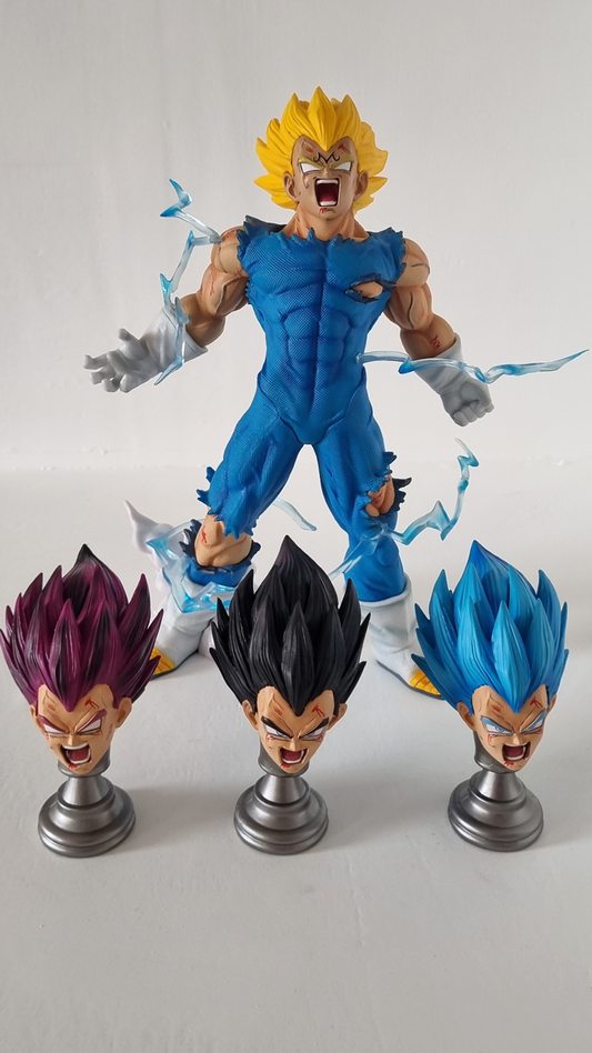 vegueta, figura de acción de vegueta, vegueta dragon ball z, figura anime vegueta, vegueta 4 cabezas, vegueta 3 cabezas,